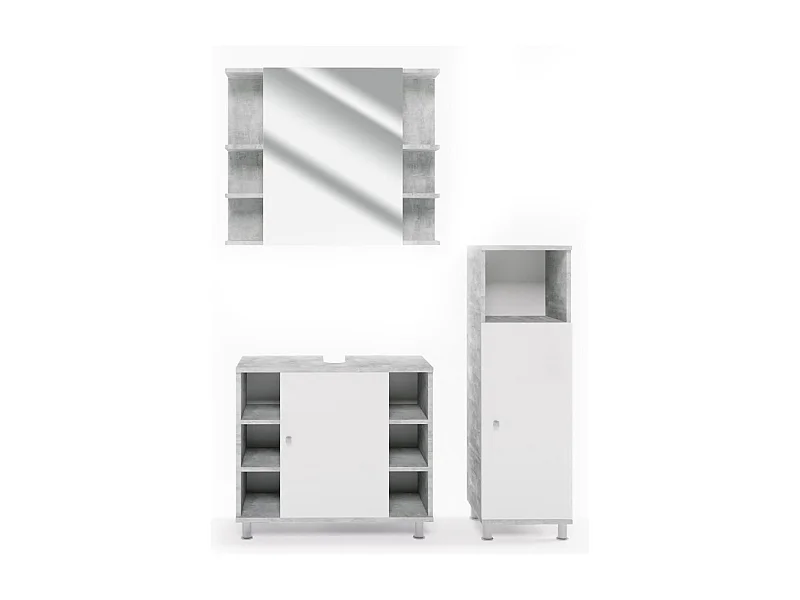Badkamermeubel set beton 60x32x54 fynn