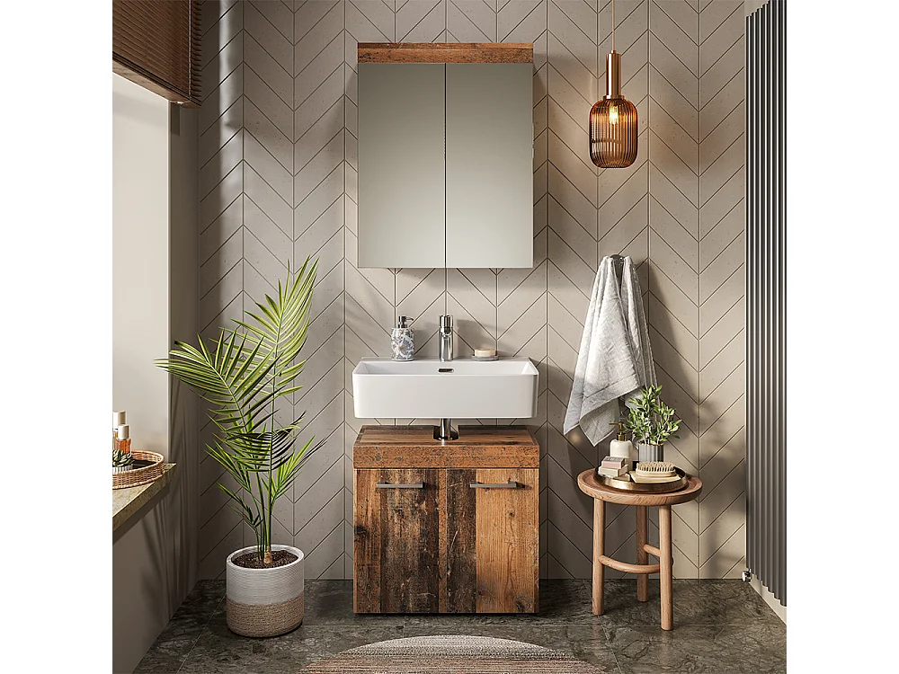 Set di mobili da bagno oldstyle 60x34x56 luna