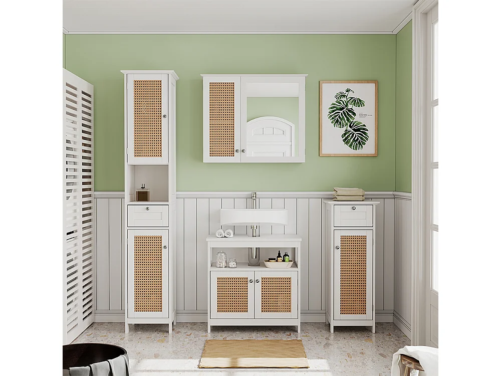 Meubles bain blanc 60x30x60 rosario