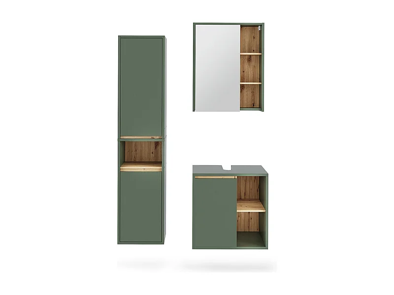 Set di mobili da bagno verde/artigianale 60x45.5x60 viola