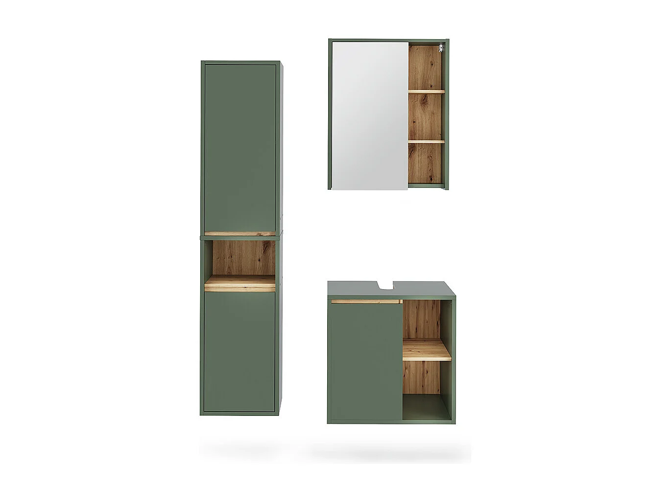 Set di mobili da bagno verde/artigianale 60x45.5x60 viola