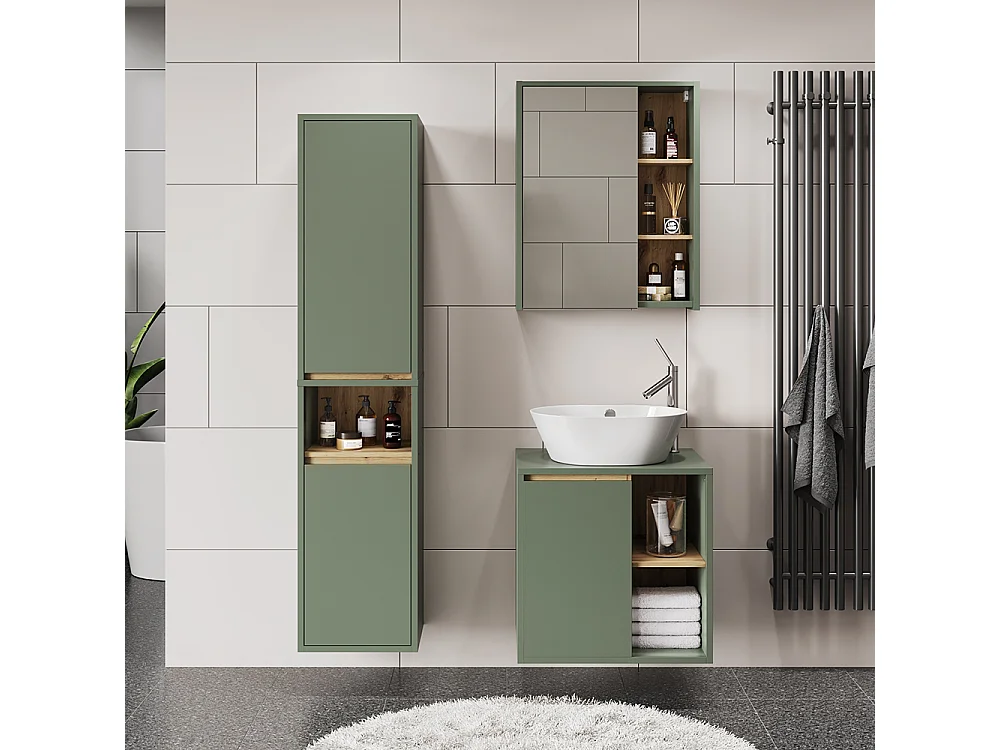 Ensemble de meubles de salle de bains vert/artisan 60x45.5x60 viola