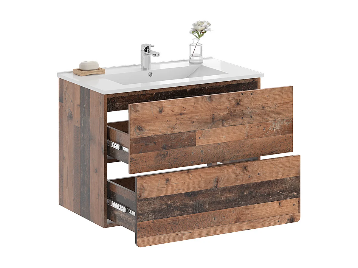 Ensemble de meubles de salle de bains oldstyle 80x46x59.3 izan