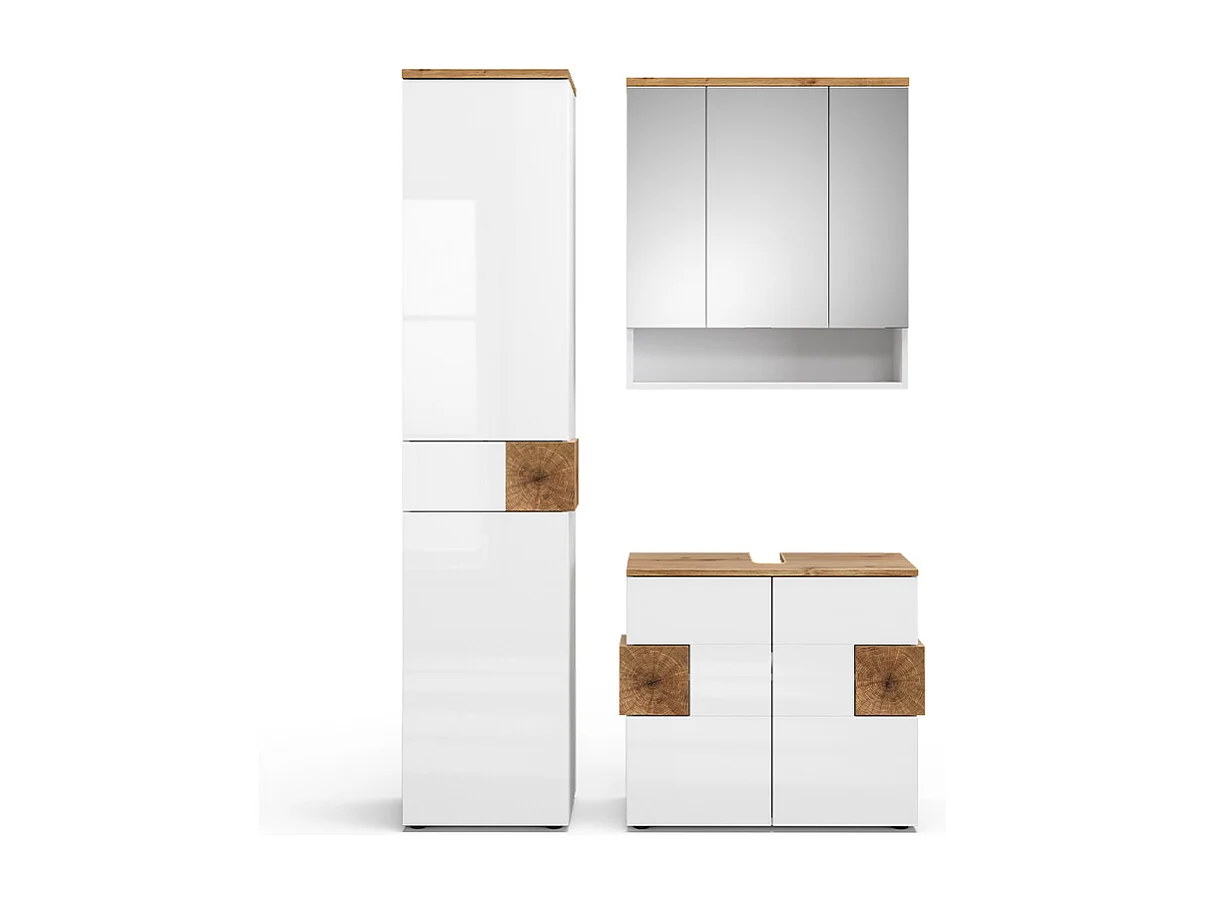 Meubles bain blanc 73x37x64 eden