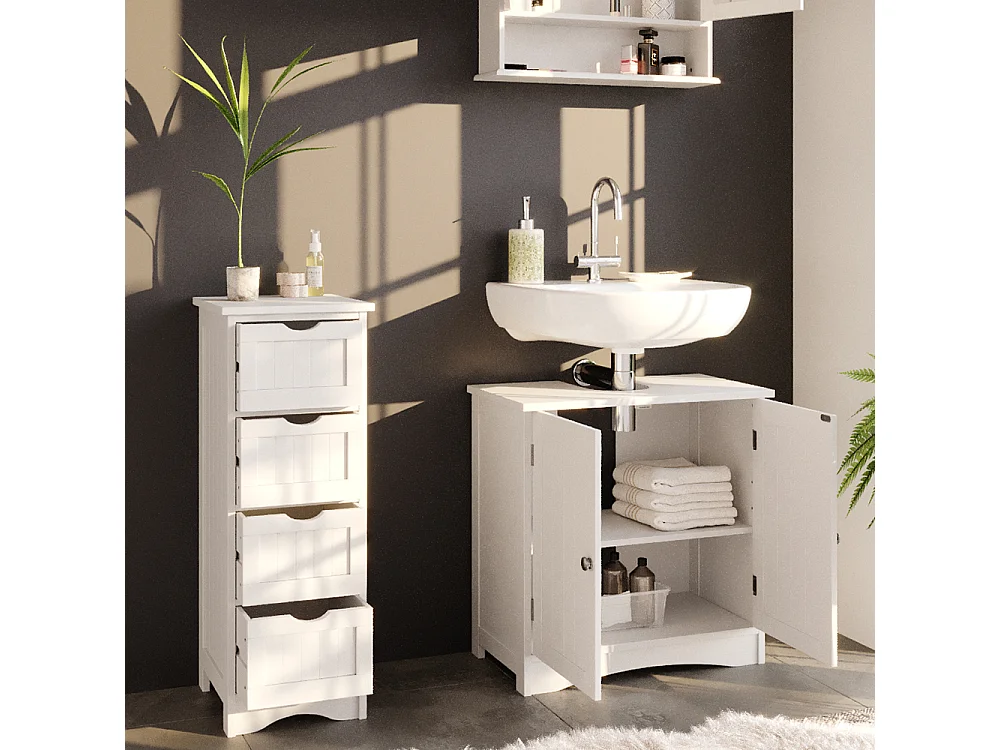 Meubles bain blanc 60x30x60 bianco