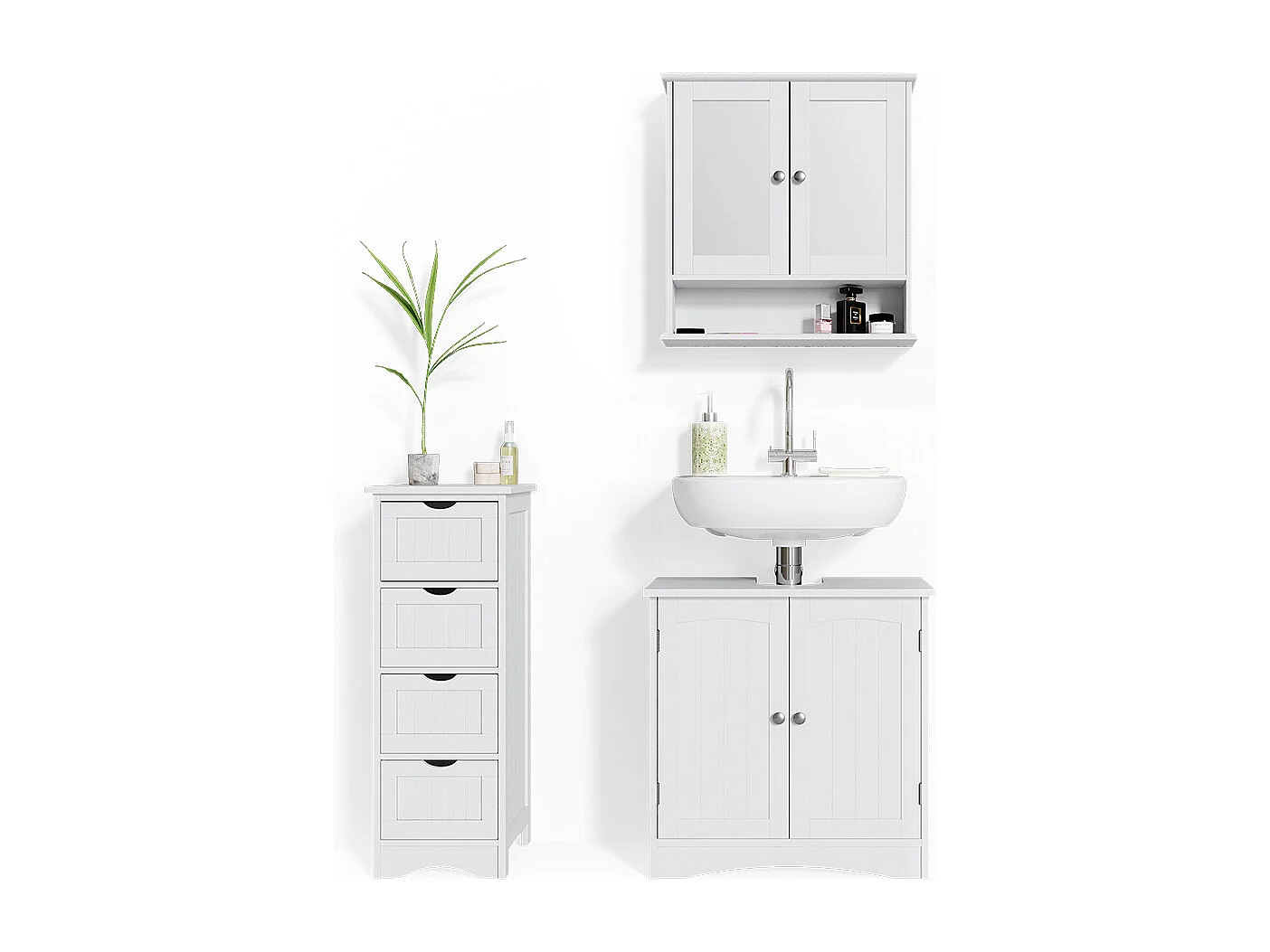 Meubles bain blanc 60x30x60 bianco