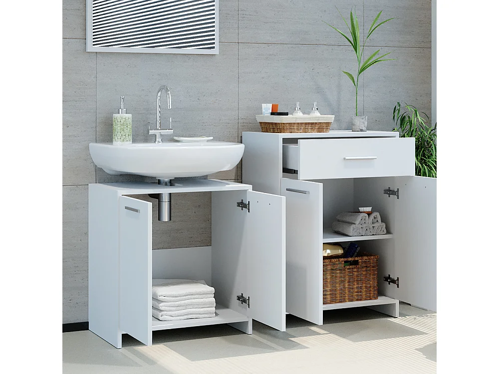 Conjunto de muebles de baño blanco 58x33x60 kiko
