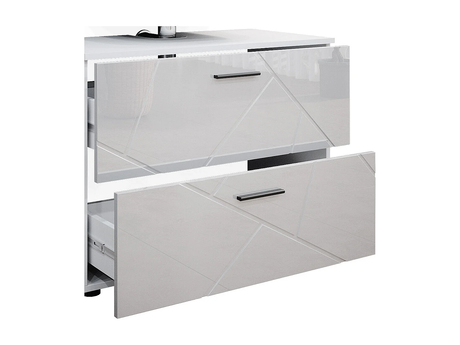 Meubles bain blanc haute brillance 80x41x58.6 irma