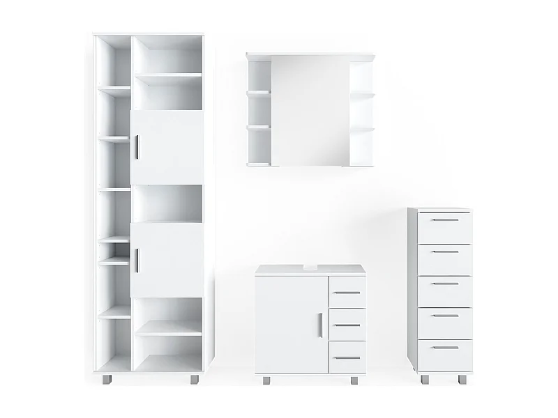 Meubles bain blanc 60x33x60 ilias