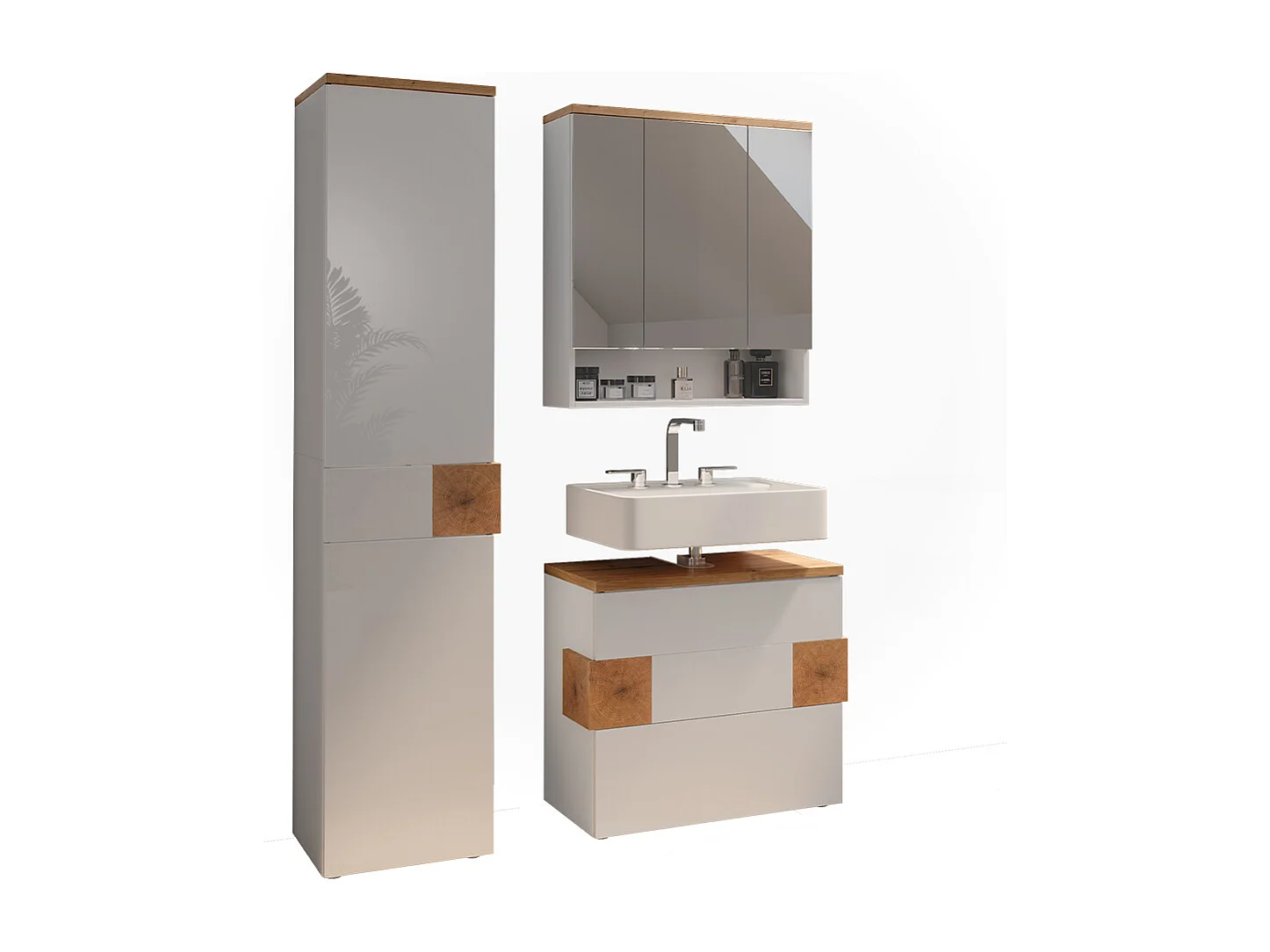 Meubles bain blanc 70x37x64.5 eden