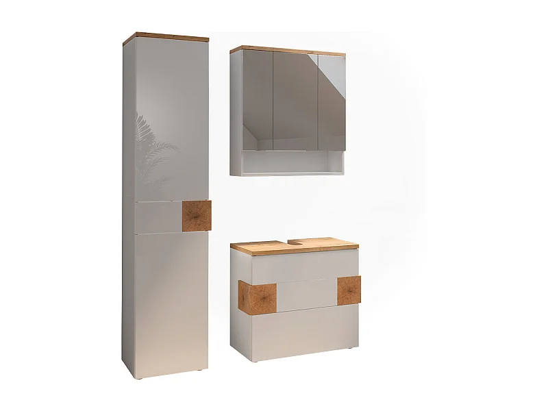 Meubles bain blanc 70x37x64.5 eden