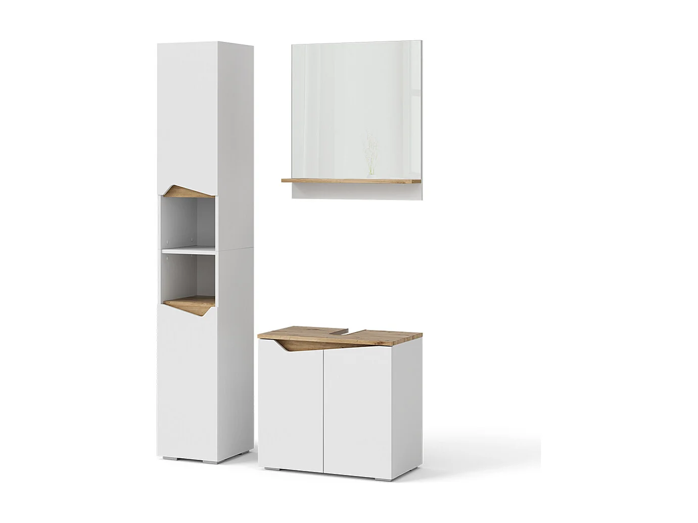 Meubles bain blanc 60x35x57 marelle