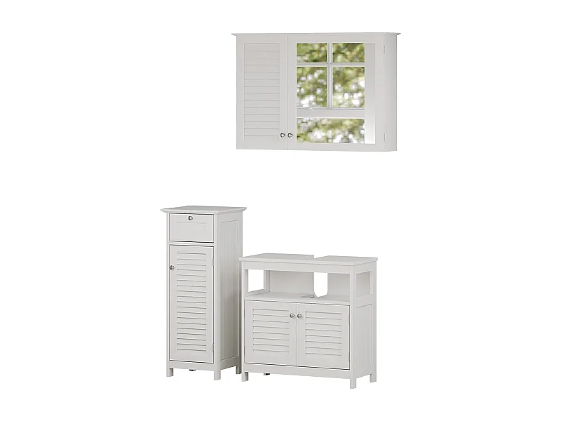 Meubles bain blanc 60x30x60 riad