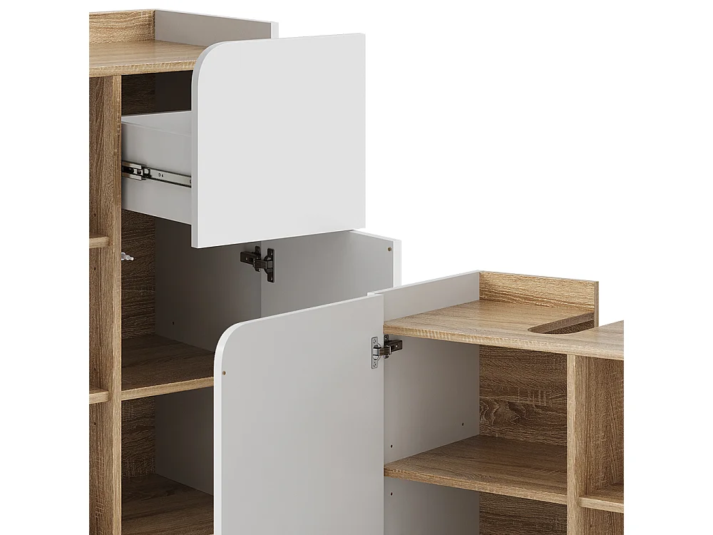 Meubles bain sonoma/blanc 60x35x65 karen