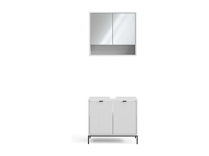 Badmöbel-Set weiß 70x45x63 eliza