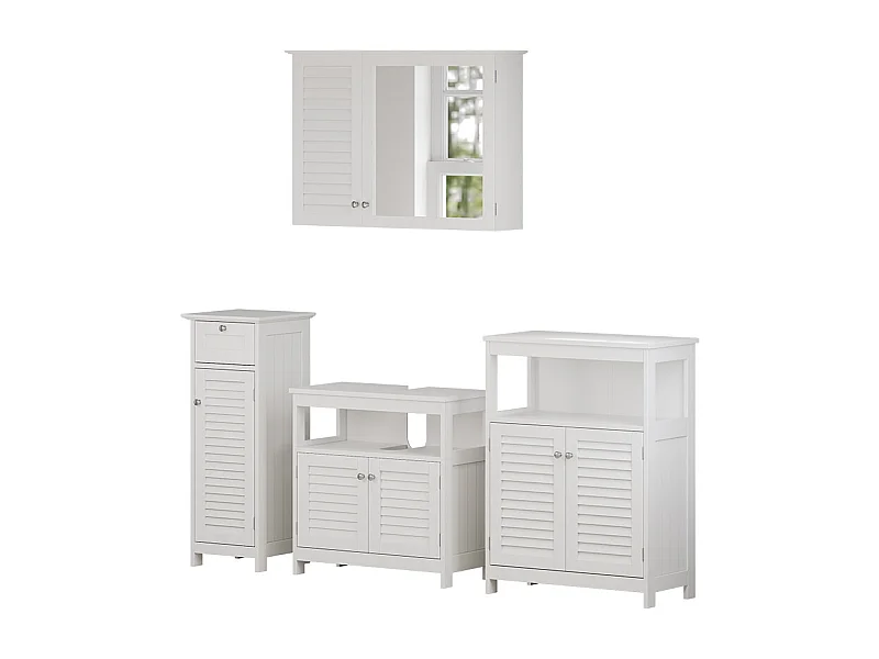 Set di mobili da bagno bianco 60x30x60 riad