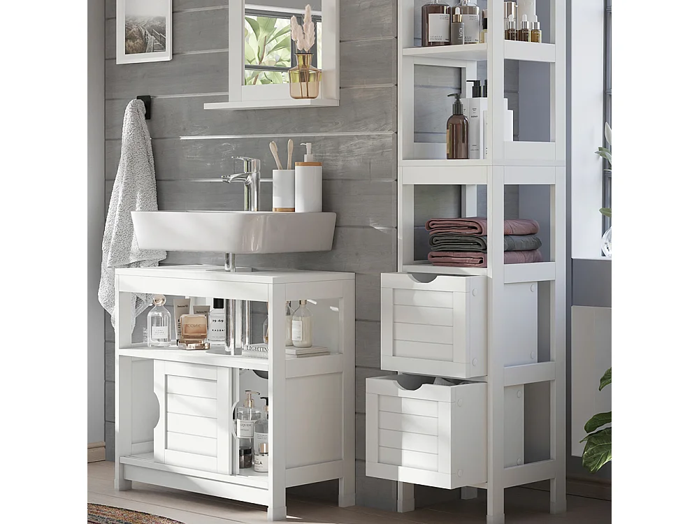 Meubles bain blanc 60x30x60 vilda