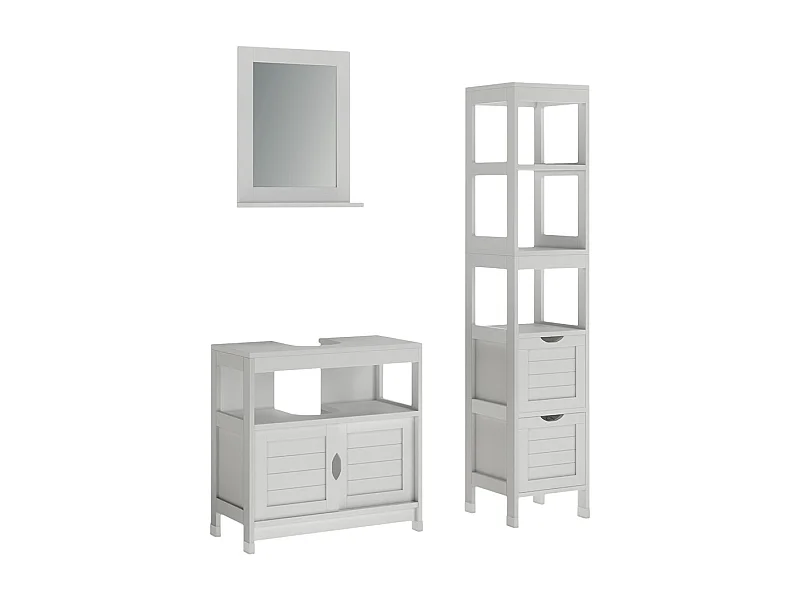 Meubles bain blanc 60x30x60 vilda
