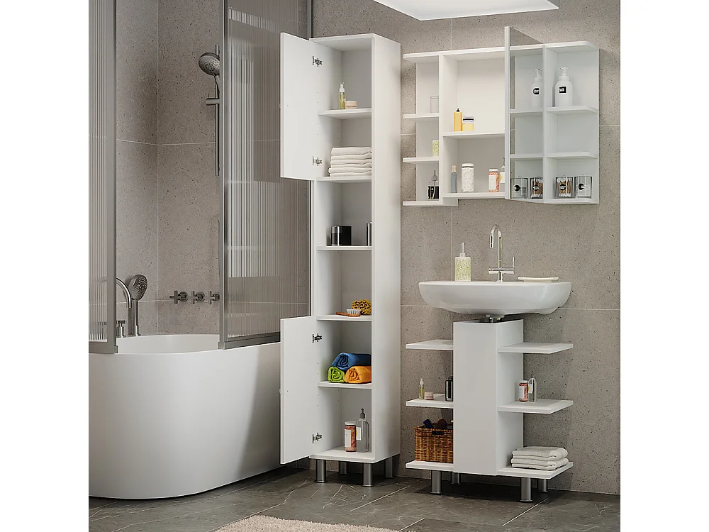 Conjunto de muebles de baño blanco 79.6x36.6x190 fynn