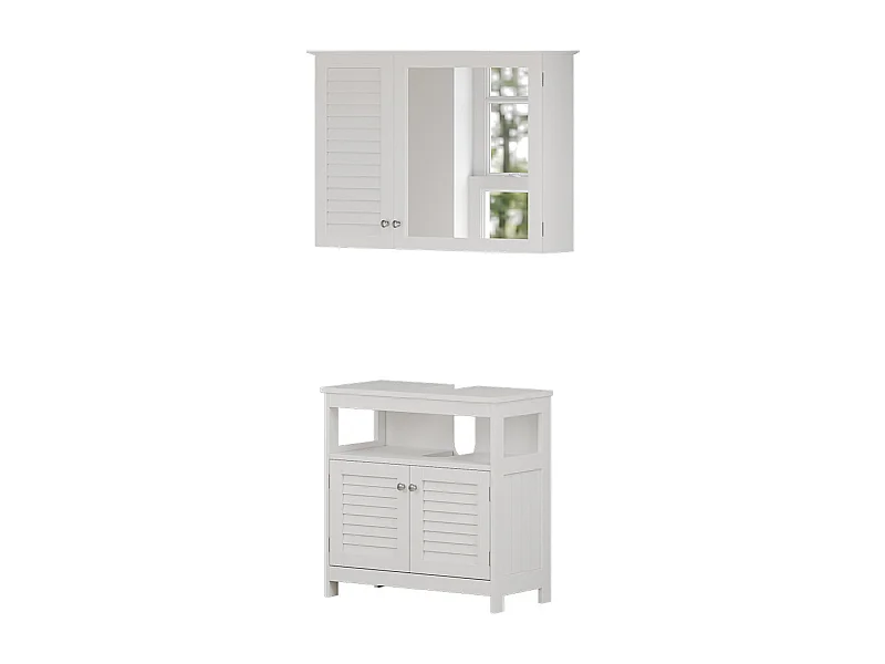 Badmöbel-Set weiß 60x30x60 riad