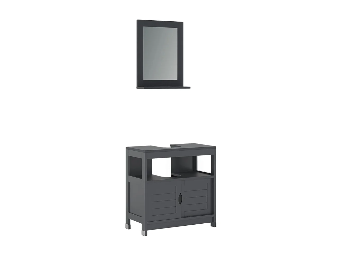 Meubles bain gris 60x30x60 vilda