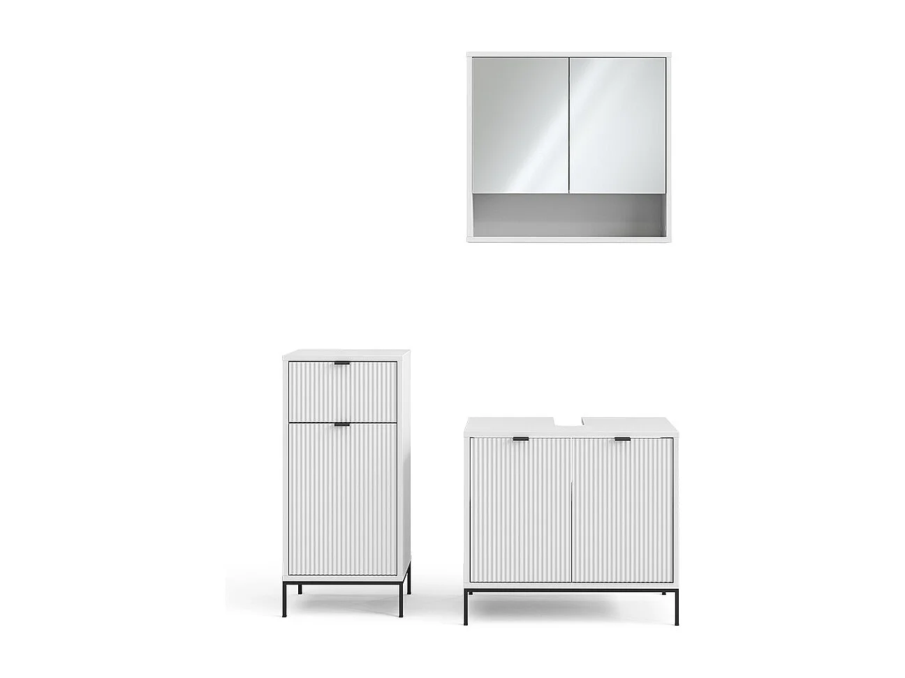 Meubles bain blanc 70x45x63 eliza