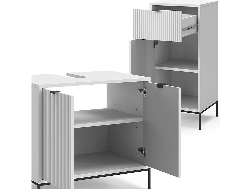 Meubles bain blanc 70x45x63 eliza