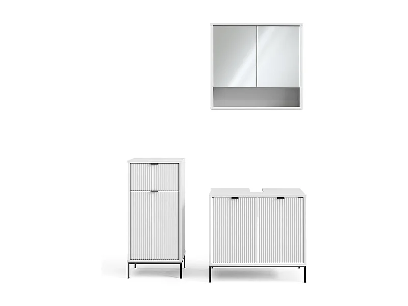 Meubles bain blanc 70x45x63 eliza