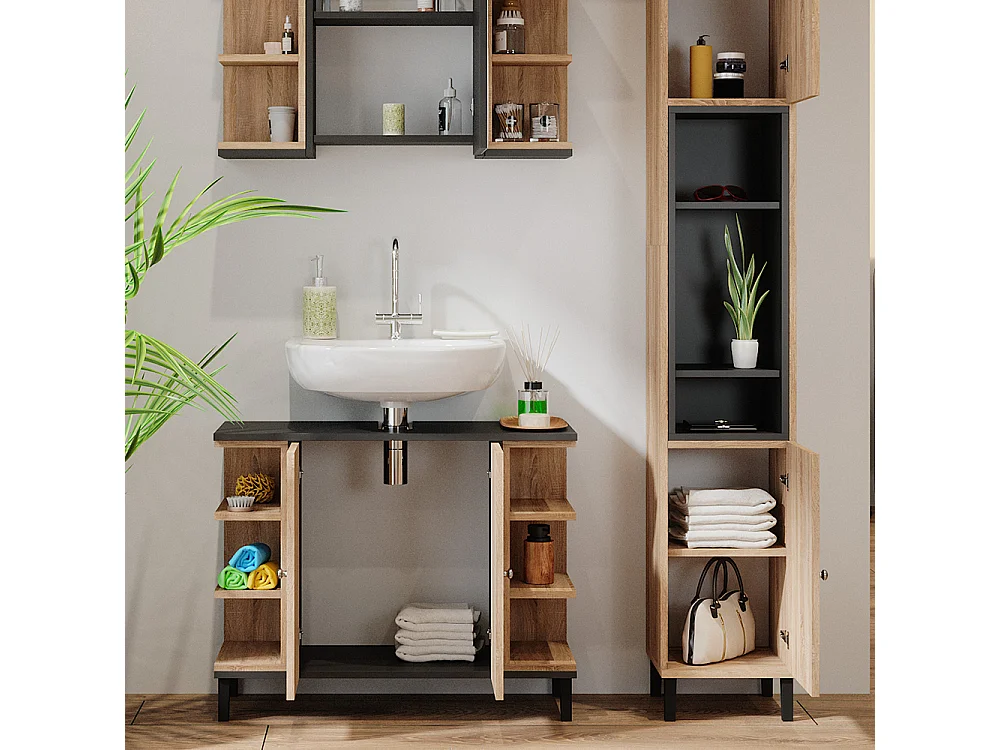 Meubles bain sonoma 79.6x32x64 aquis