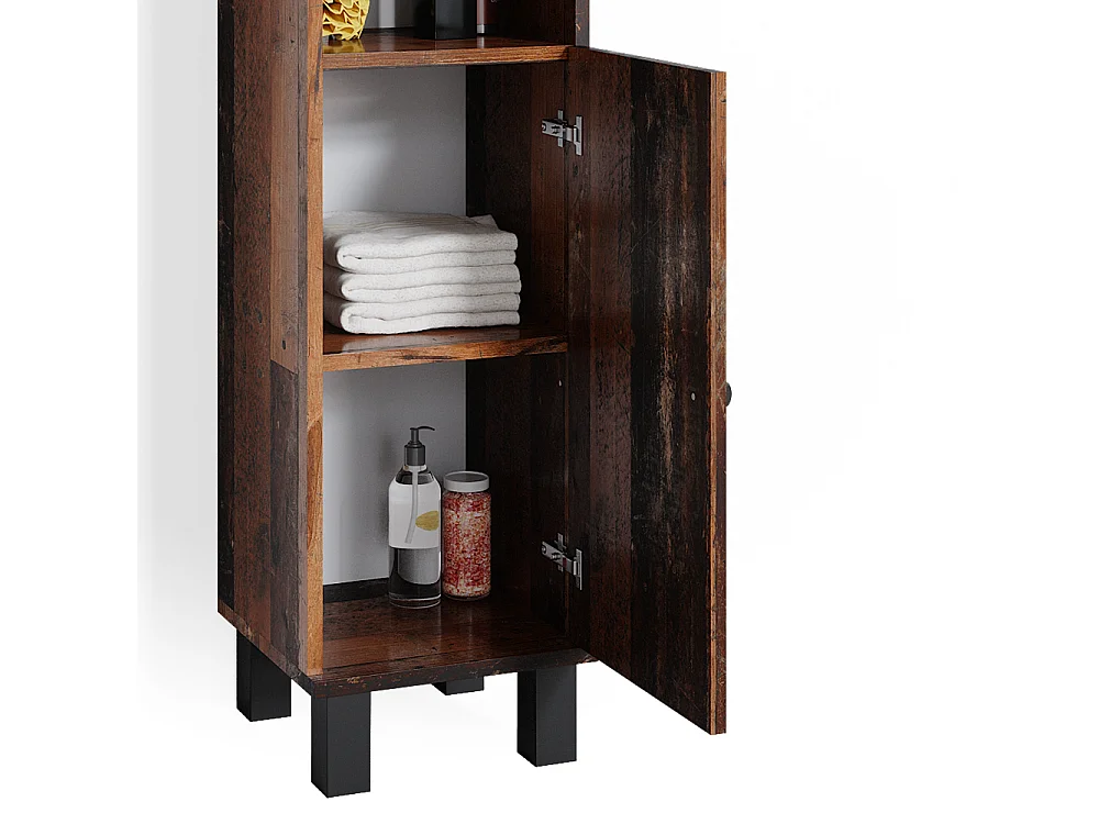 Set mobili bagno rovere rustico 60x32x54 fynn