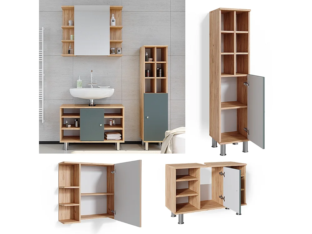 Meubles bain vert 60x32x54 fynn