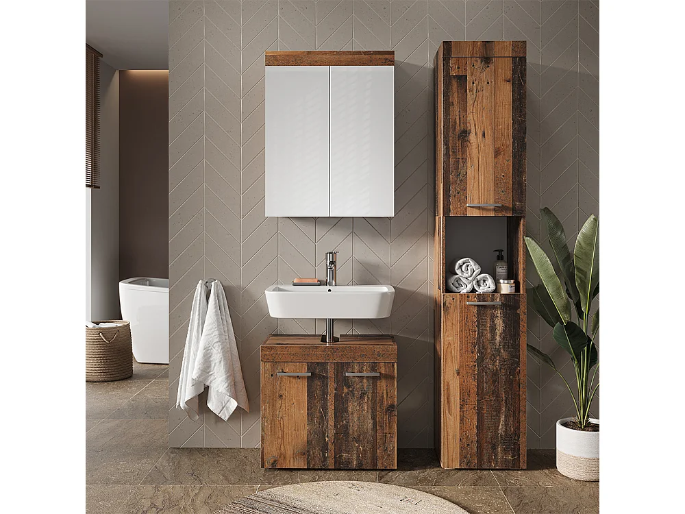 Set di mobili da bagno oldstyle 60x34x56 luna