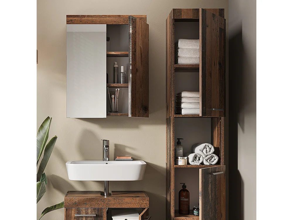 Set di mobili da bagno oldstyle 60x34x56 luna