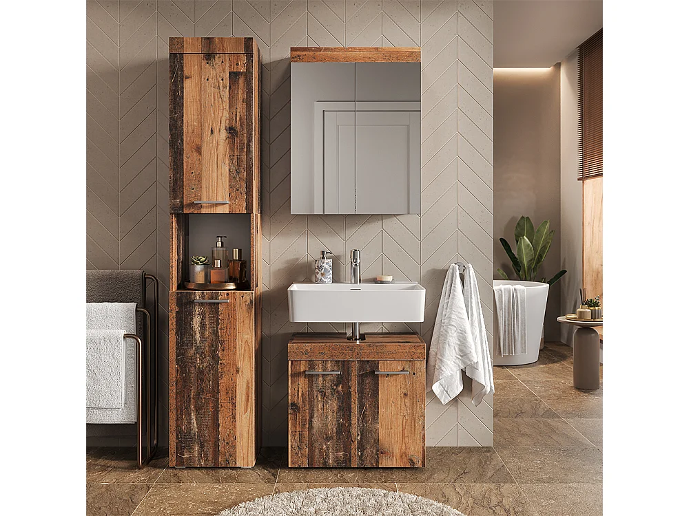 Set di mobili da bagno oldstyle 60x34x56 luna