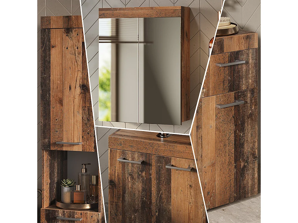 Set di mobili da bagno oldstyle 60x34x56 luna