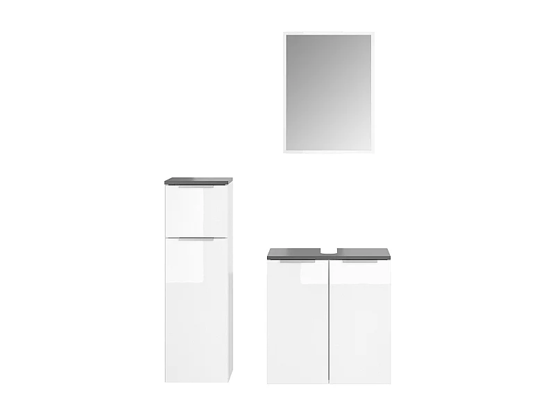 Set mobili bagno bianco 58x33x60 otis