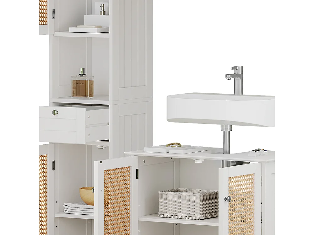 Meubles bain blanc 60x35x58 rosario