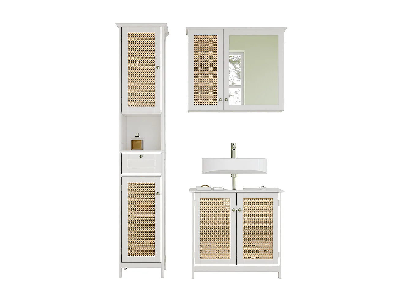 Meubles bain blanc 60x35x58 rosario