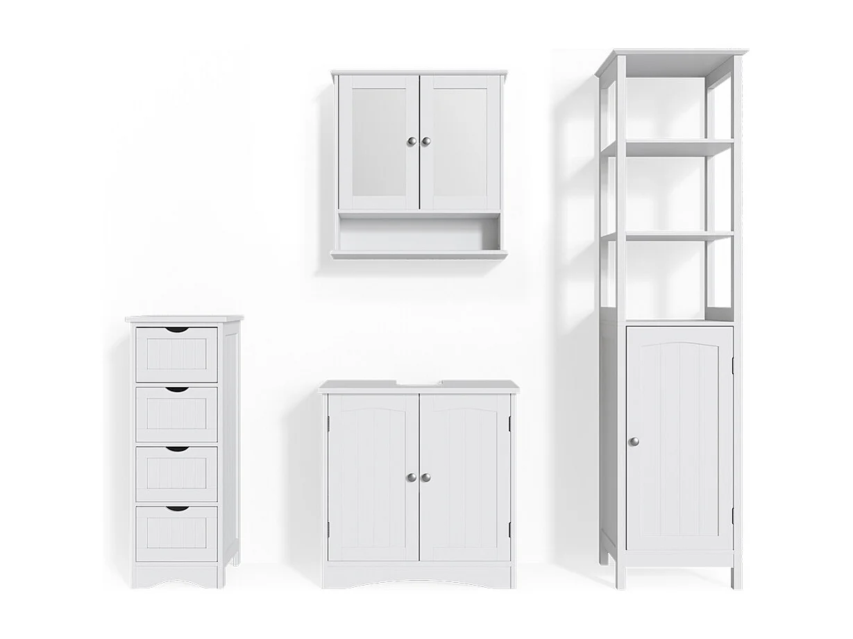 Set mobili bagno bianco 60x30x60 bianco