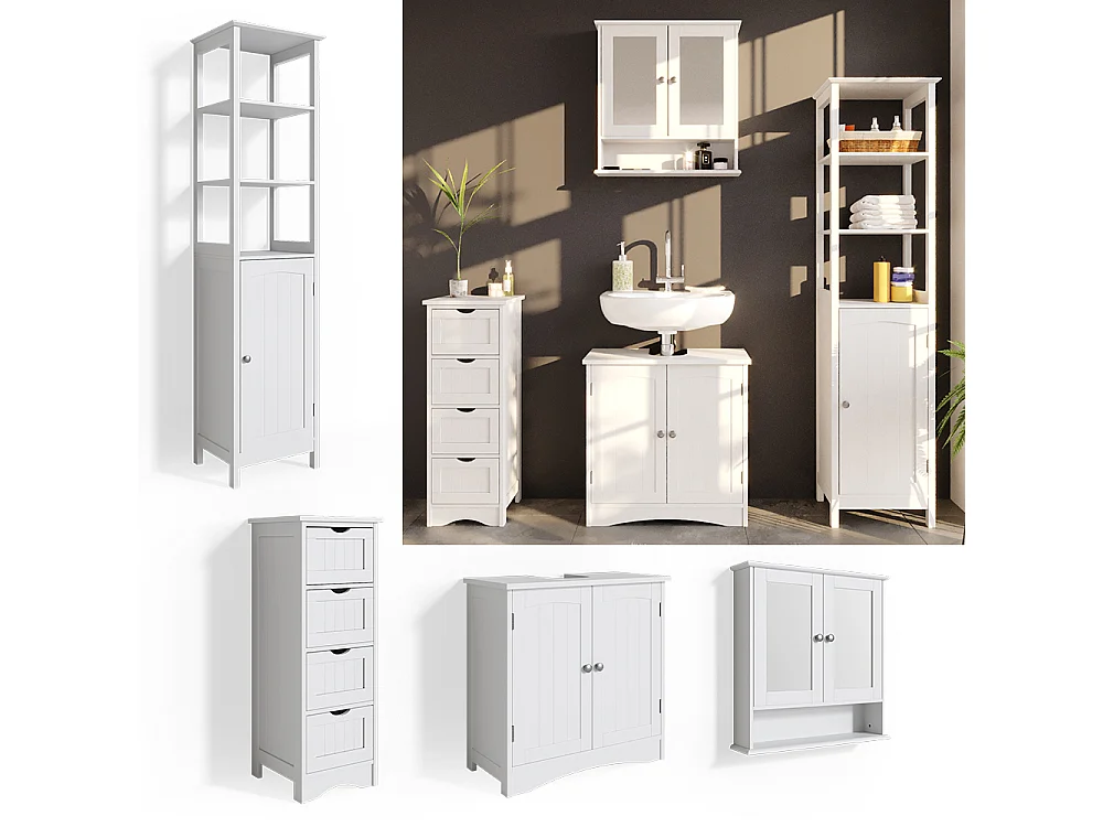 Meubles bain blanc 60x30x60 bianco