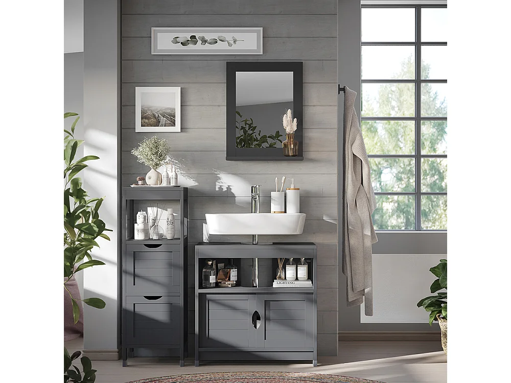 Meubles bain gris 60x30x60 vilda