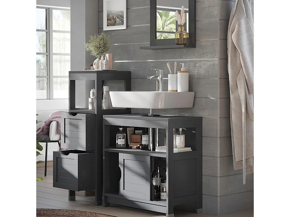 Meubles bain gris 60x30x60 vilda