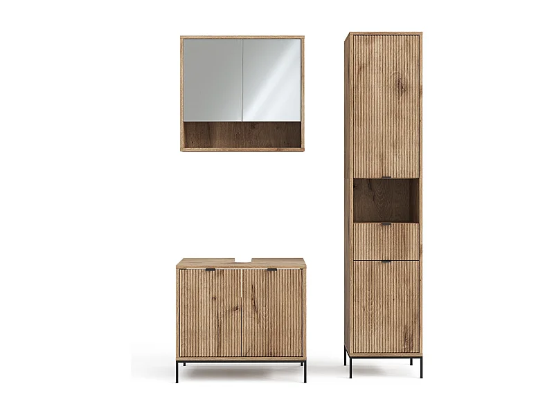 Badmöbel-Set viking oak 70x45x63 eliza