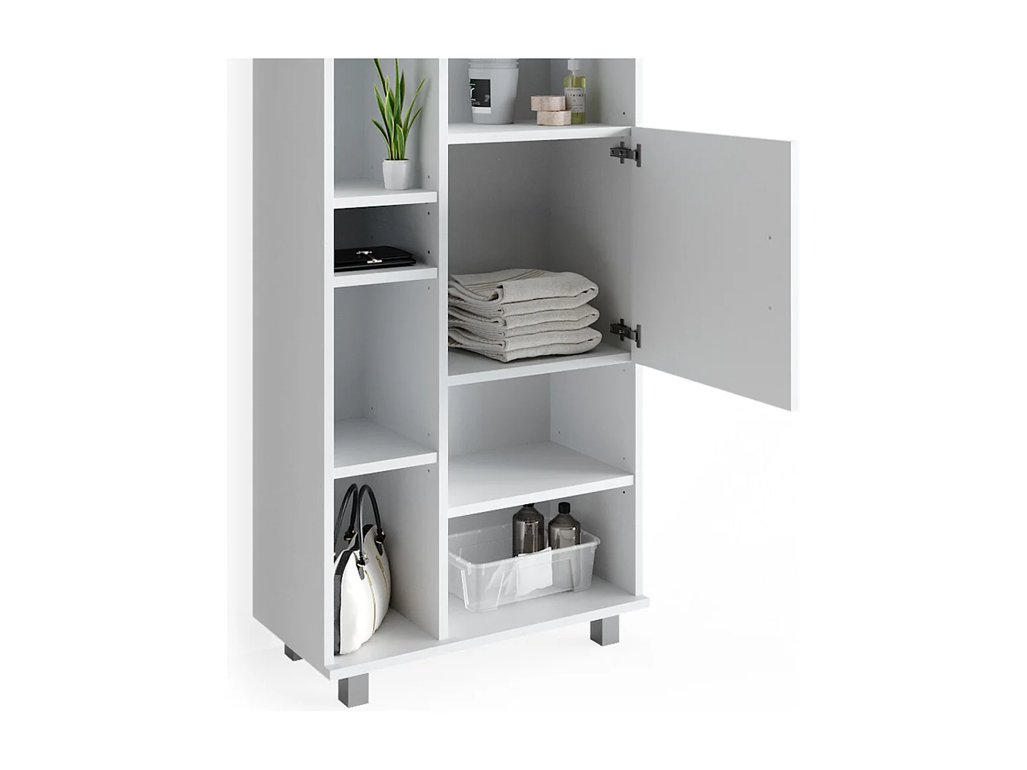 Set mobili bagno bianco 60x33x60.8 ilias