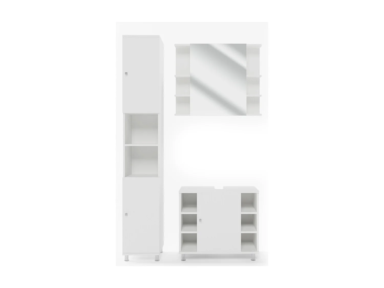 Meubles bain blanc 60x32x54 fynn