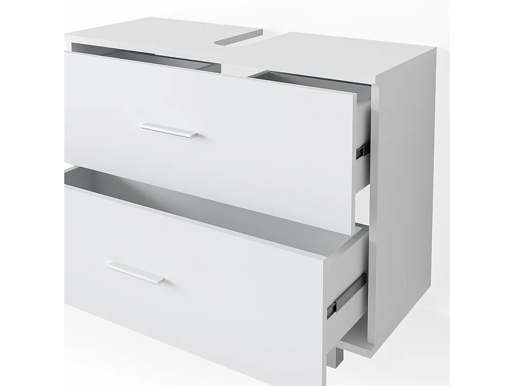 Set mobili bagno bianco 80.2x33x60.8 ilias