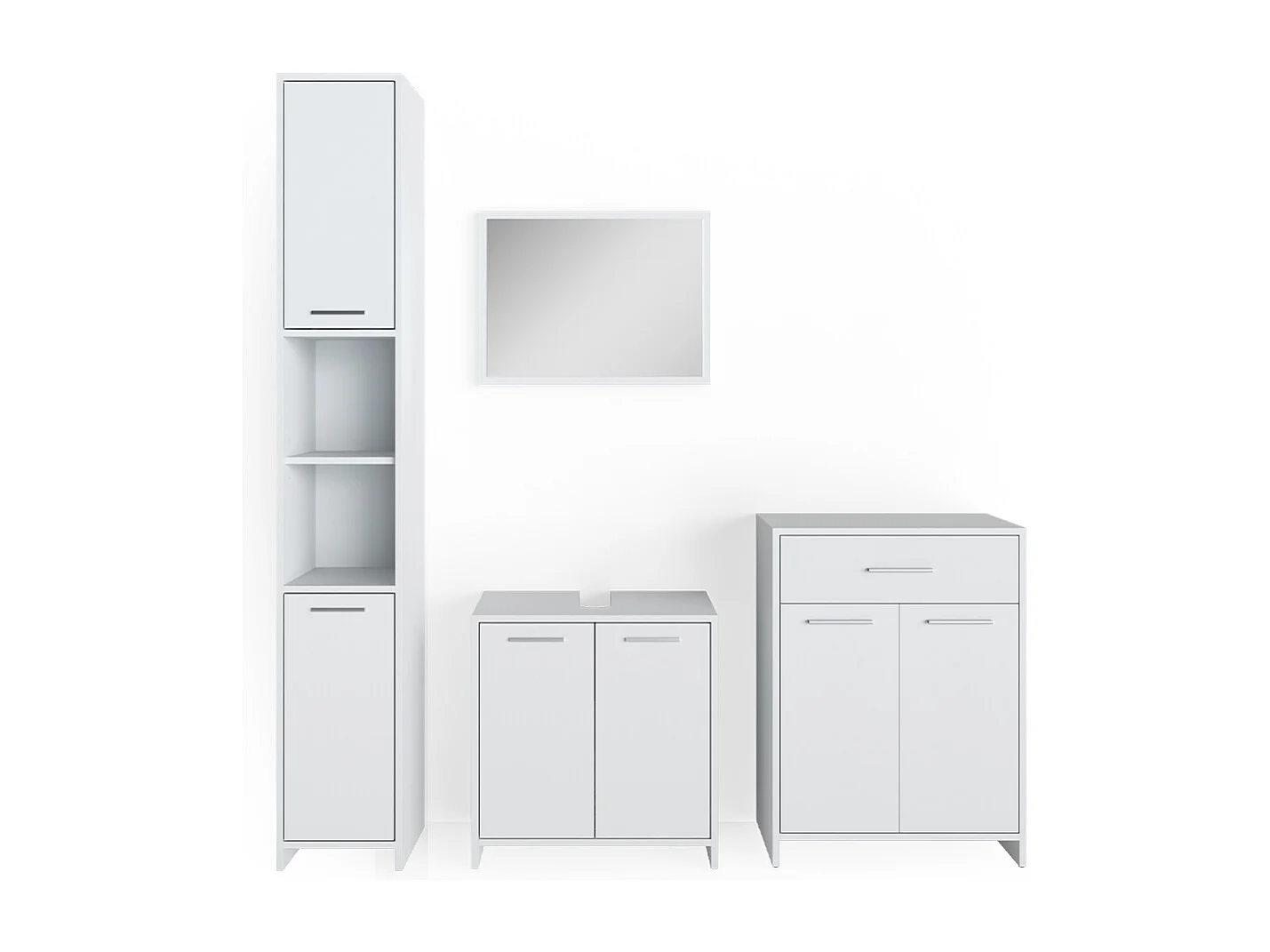 Meubles bain blanc 58x33x60 kiko