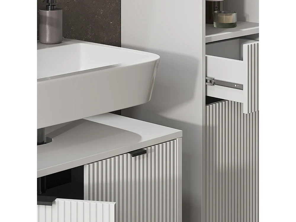 Meubles bain blanc 70x45x63 eliza