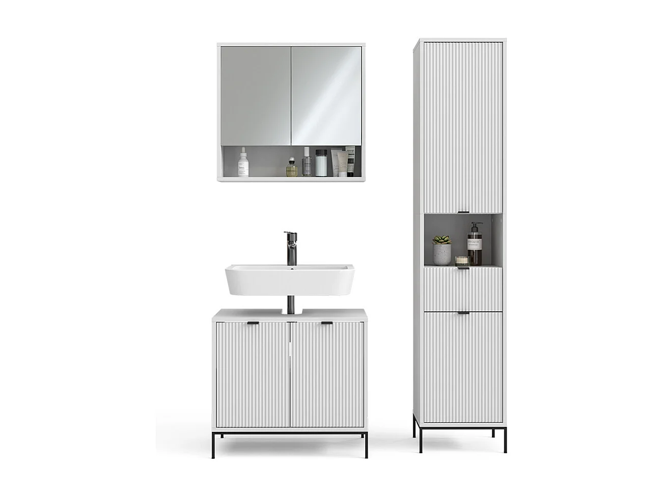 Meubles bain blanc 70x45x63 eliza