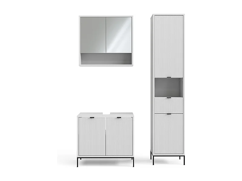 Meubles bain blanc 70x45x63 eliza